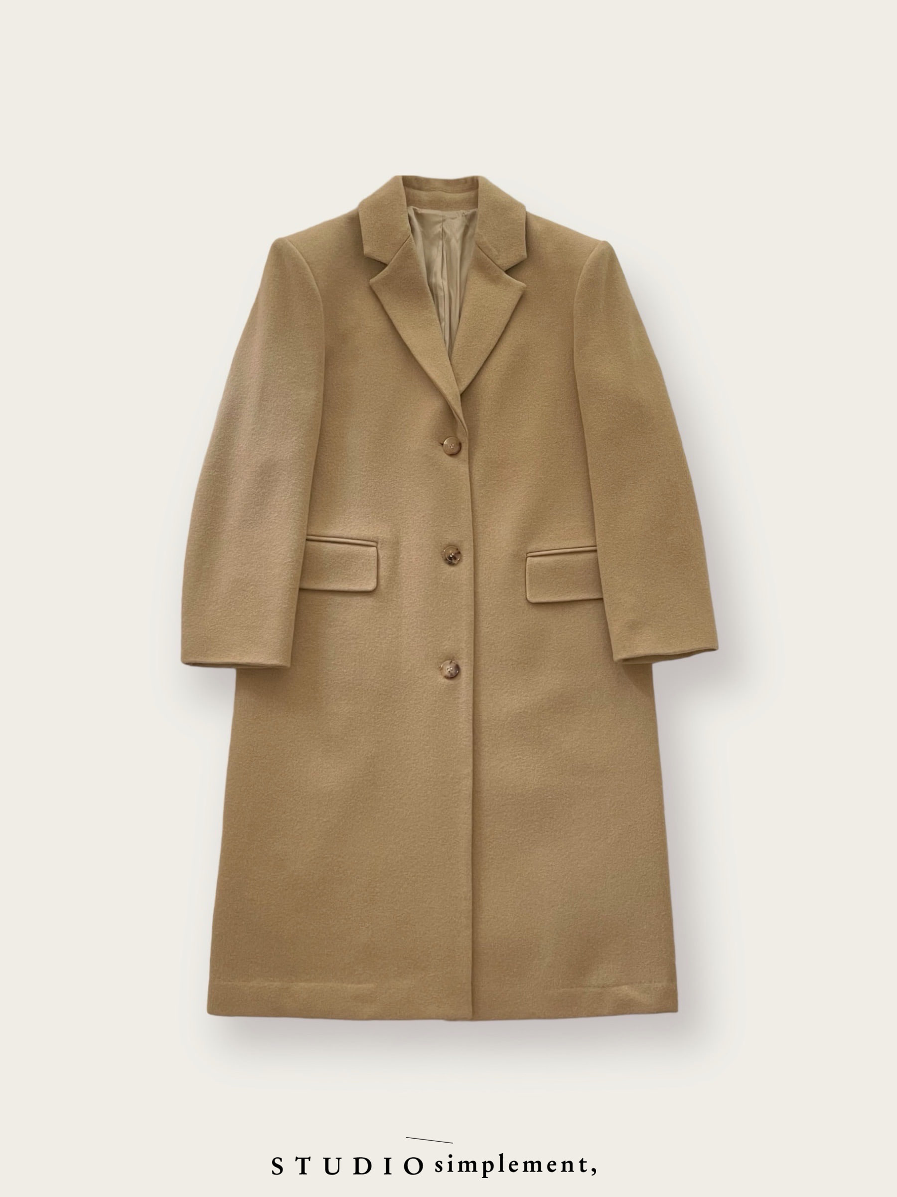 294 Roland Single Coat - camel (fabric by HINODE)