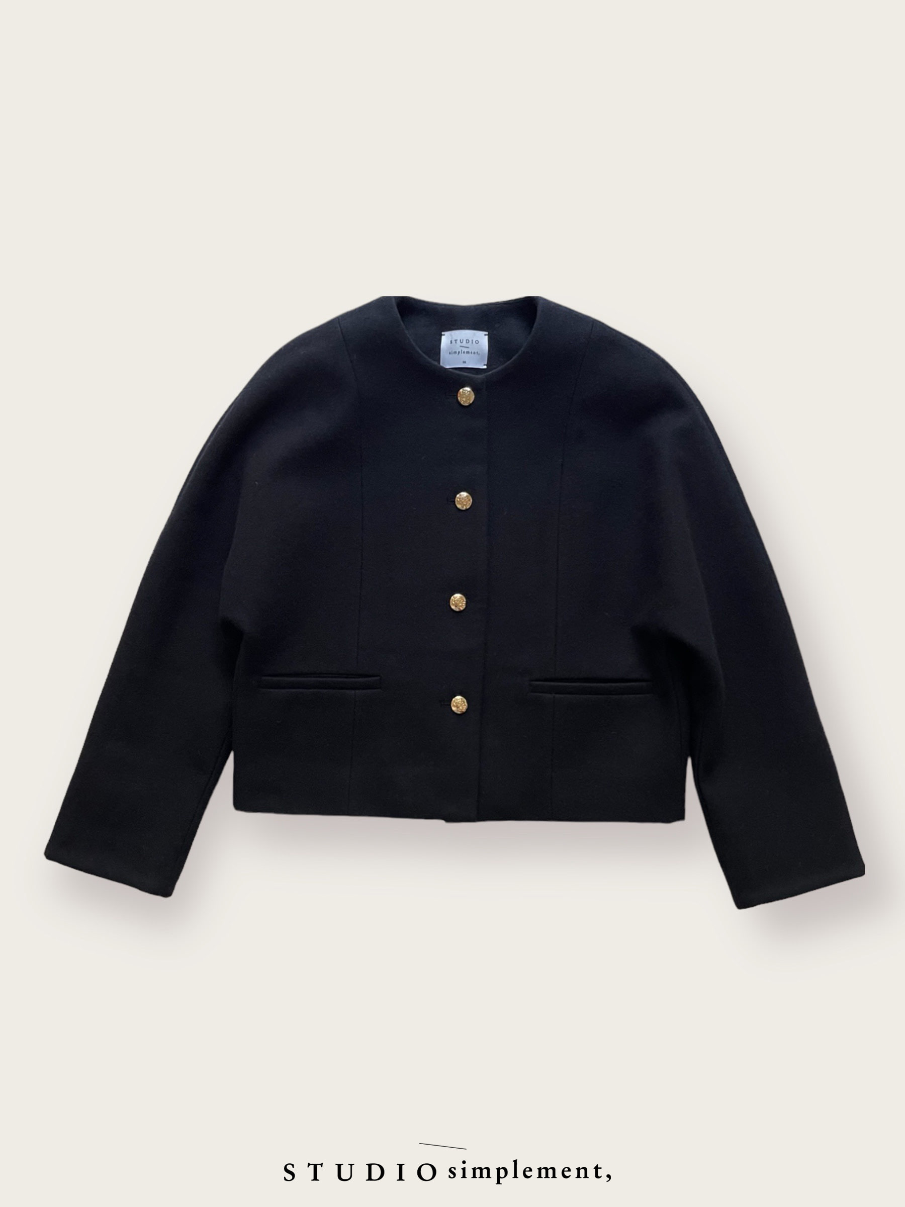 299 Manon Cropped Jacket (black)